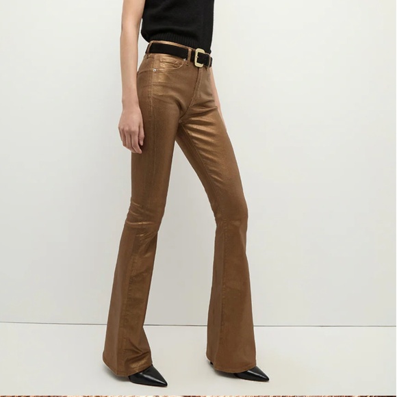 Veronica Beard ~ Beverly Metallic Skinny-Flare Jean - Picture 3 of 5